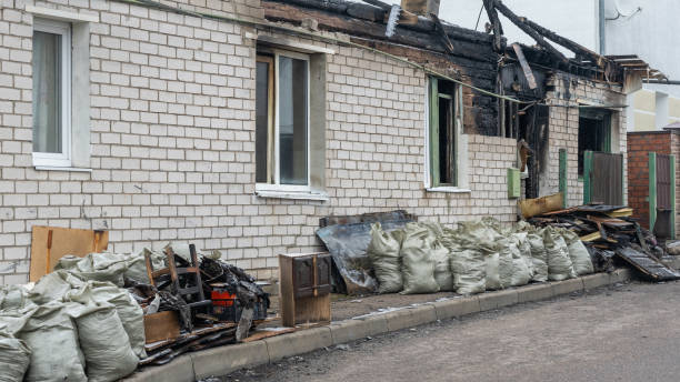 Professional Fire Damage Removal technician working in Wilson, PA